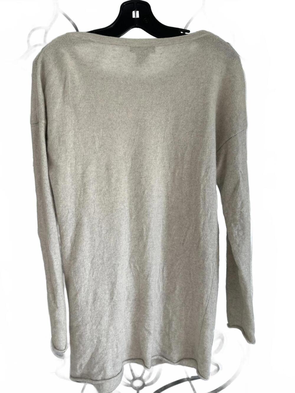 Lord & Taylor Cashmere Women's Light Gray 100% Cashmere Knit Sweater - Size L/G - Picture 4 of 7